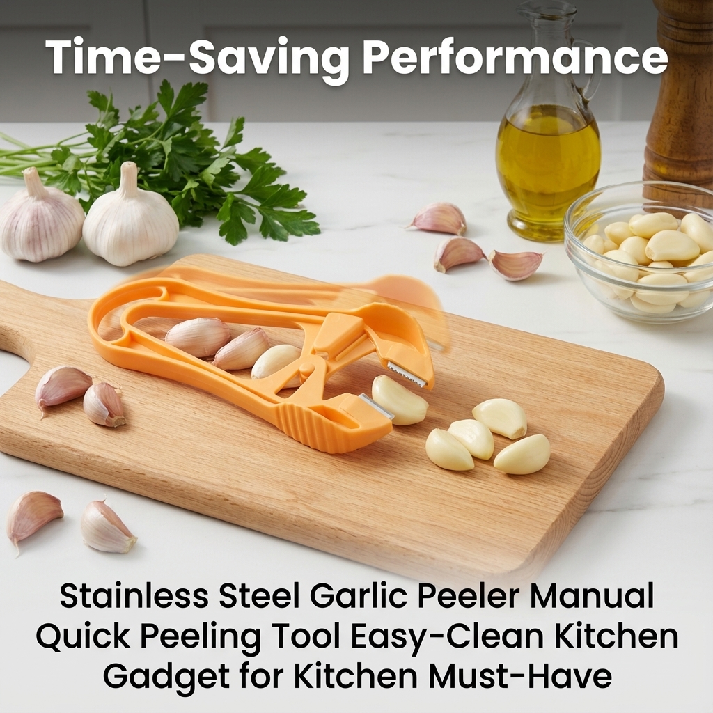 Kitchen Gadgets To Have - Stainless Steel Garlic Peeler Manual Quick