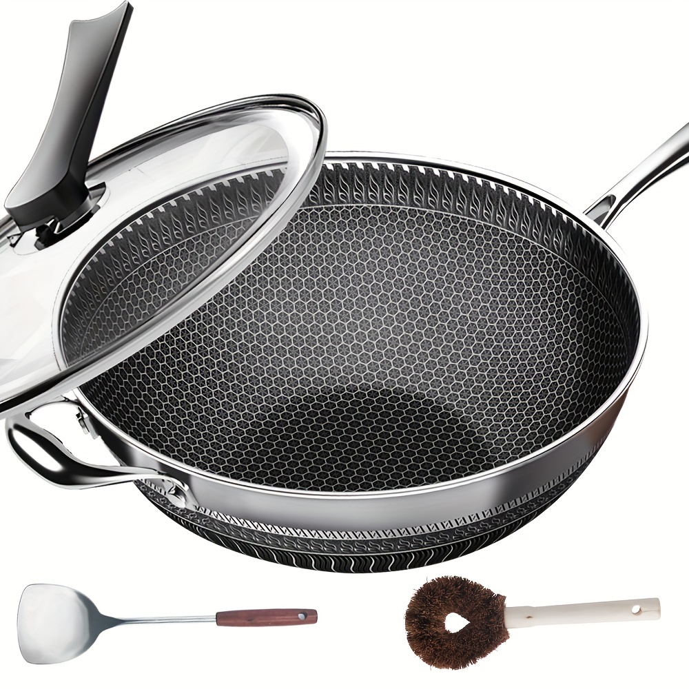 Kitchen Gadgets To Have - 13.3 Inch Stainless Steel Wok with