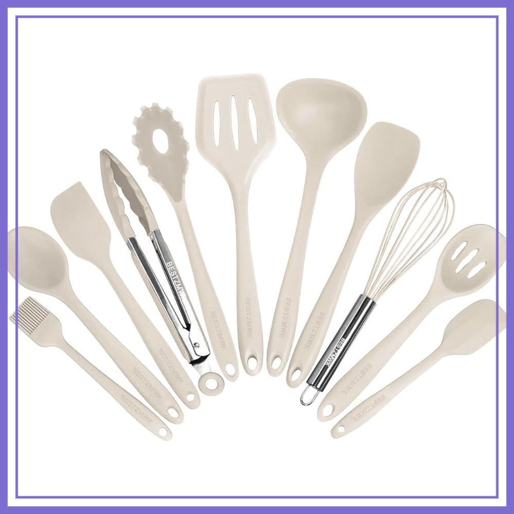 Kitchen Gadgets And Utensils - 11-Piece Silicone Kitchen Utensil Set, Nonstick