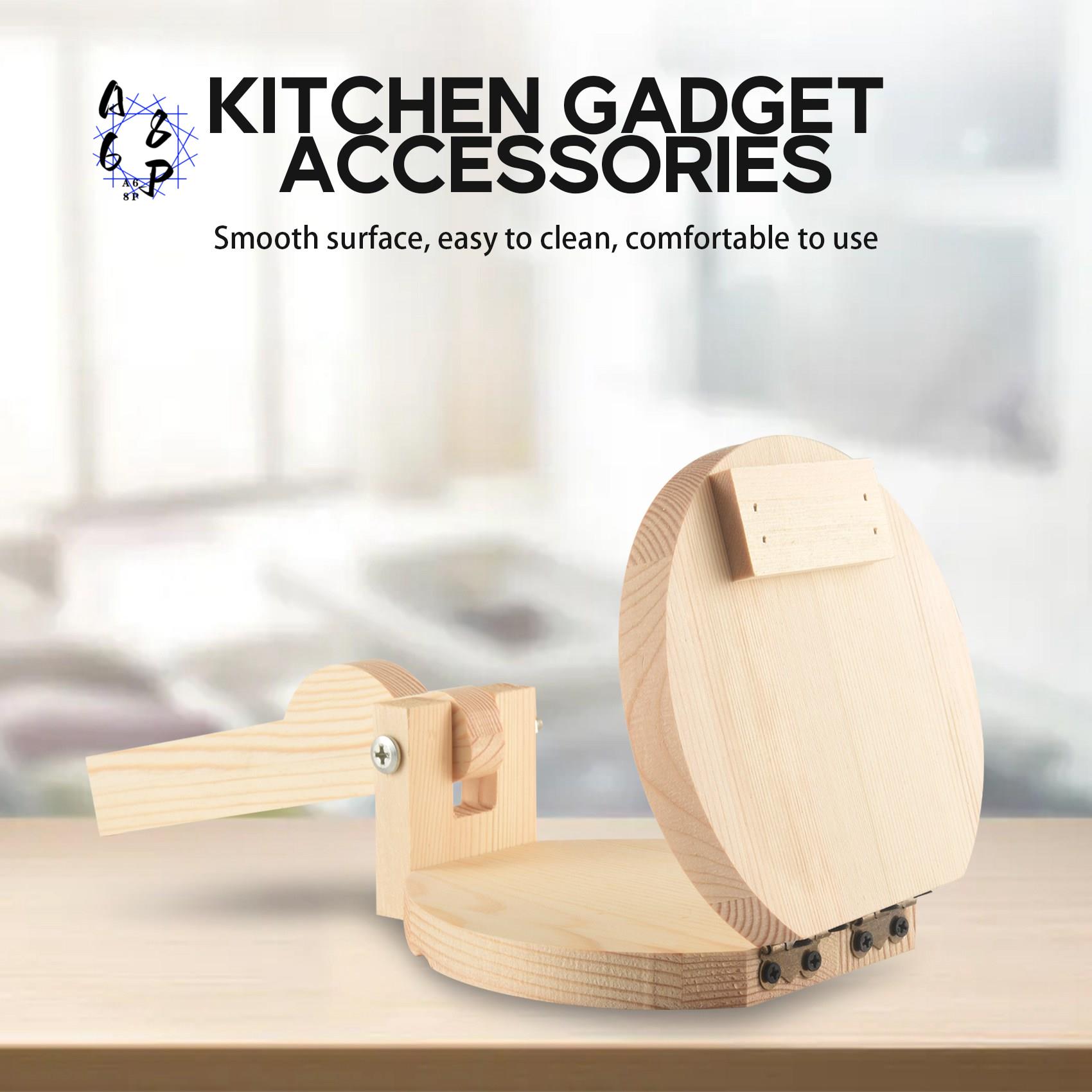 Kitchen Gadgets Roti Maker - A68P-Wood Tortilla Press Dumpling Skin Maker