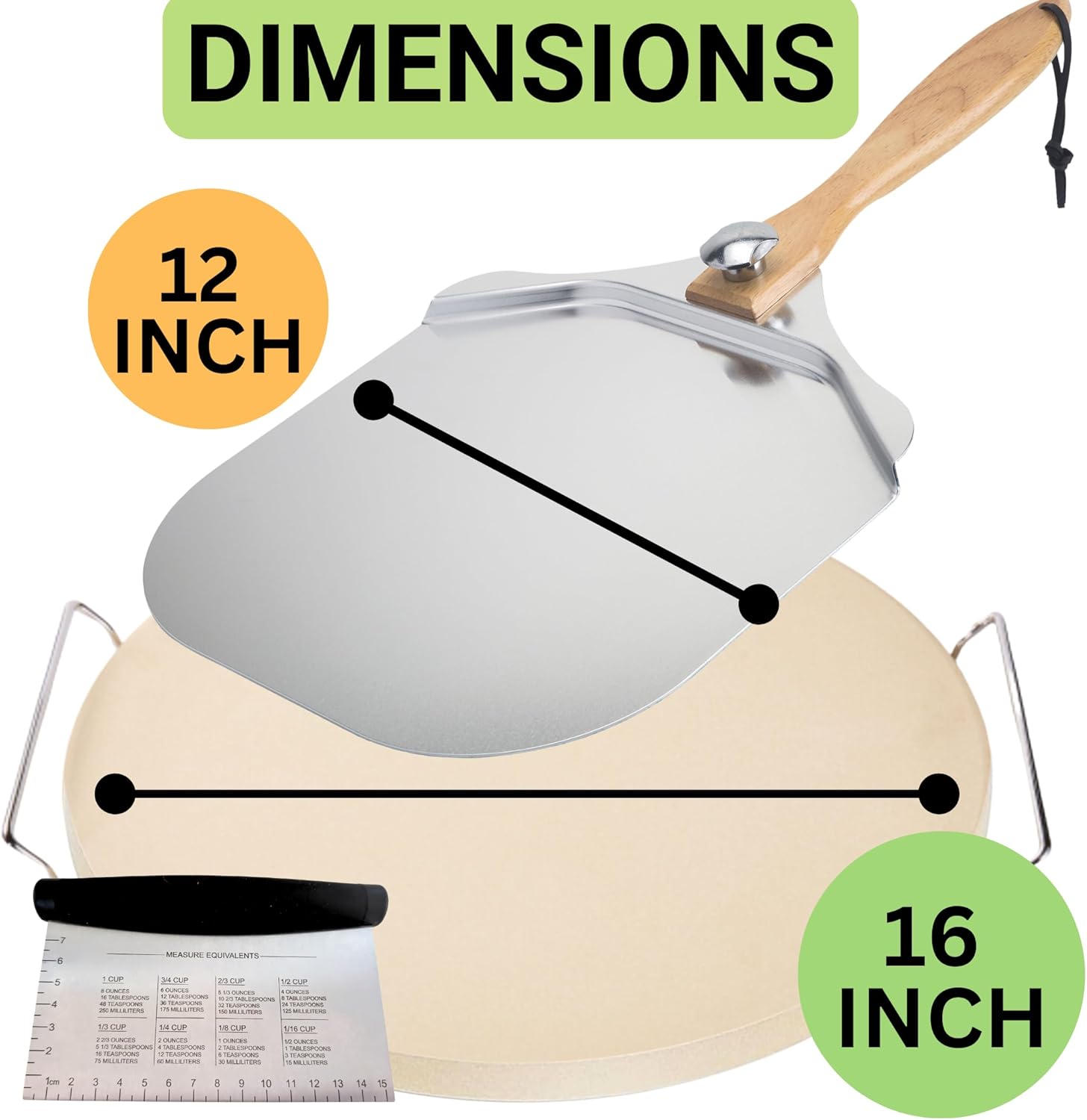 16 Inch Round Pizza Stone with - огляд і ціна Pizza Stone Baking