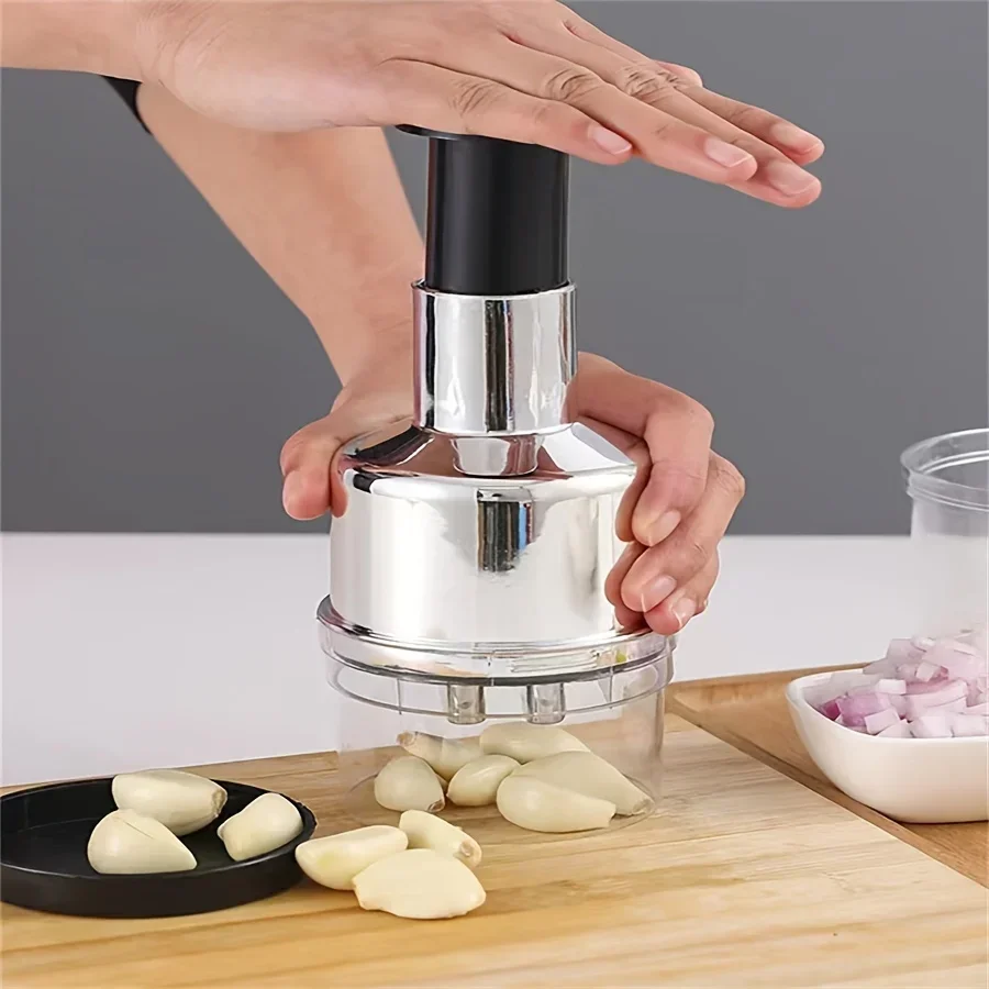 Stainless Steel Garlic Presser - огляд і ціна Kitchen Gadgets Vegetable Chopper
