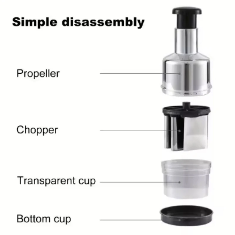 Stainless Steel Garlic Presser - огляд і ціна Kitchen Gadgets Vegetable Chopper