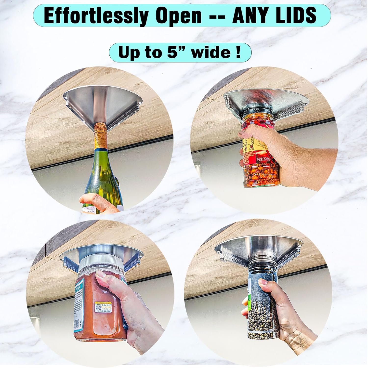 Stainless Steel Jar Opener for - огляд і ціна Kitchen Gadgets Kitchen