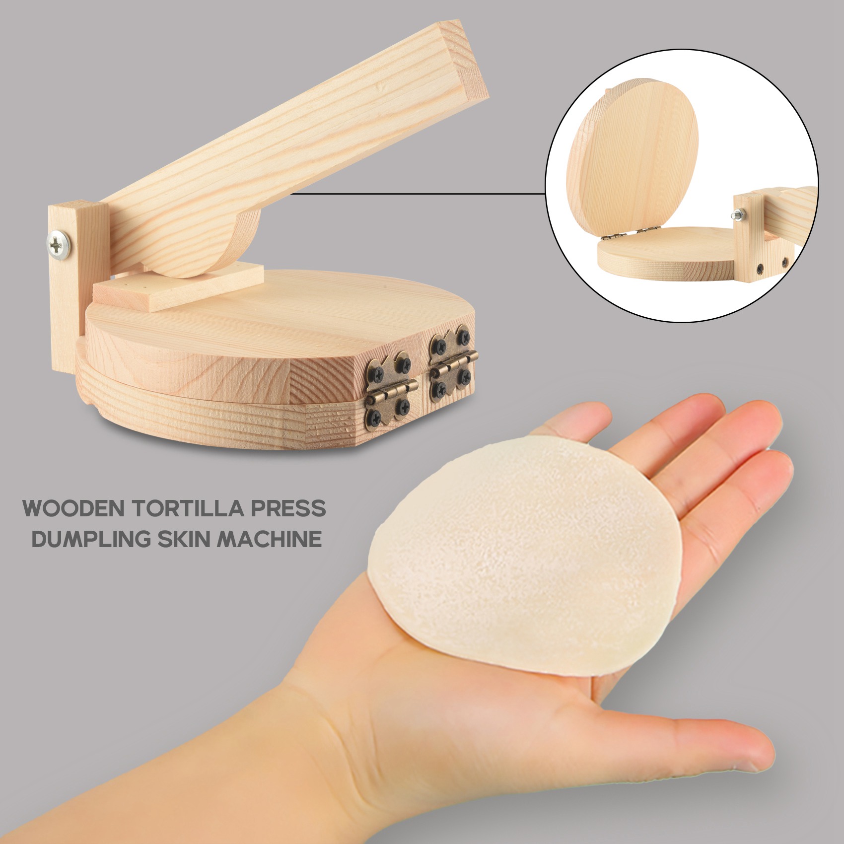 The New Wood Tortilla Press Du - огляд і ціна Kitchen Gadgets Roti Maker