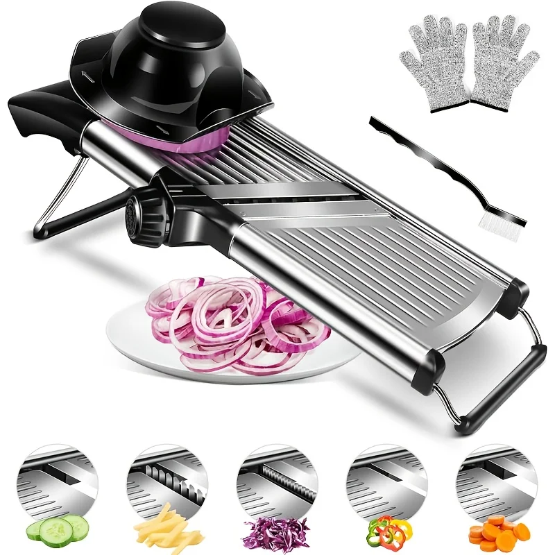 Stainless Steel Mandoline Slic - огляд і ціна Kitchen Gadgets Vegetable Chopper