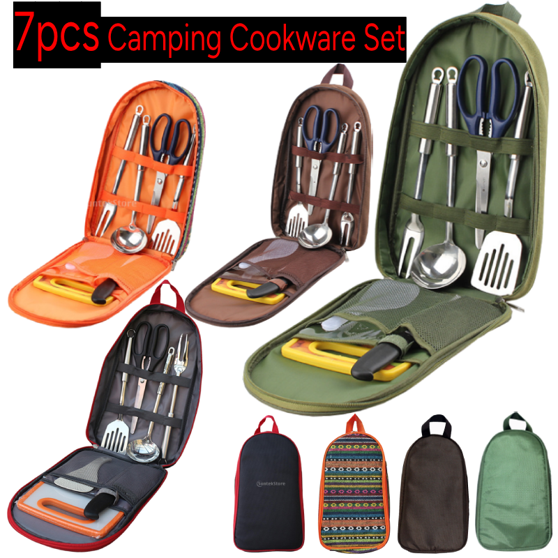 7pcs Camping Kitchen Utensil S - огляд і ціна Kitchen Gadgets And Utensils
