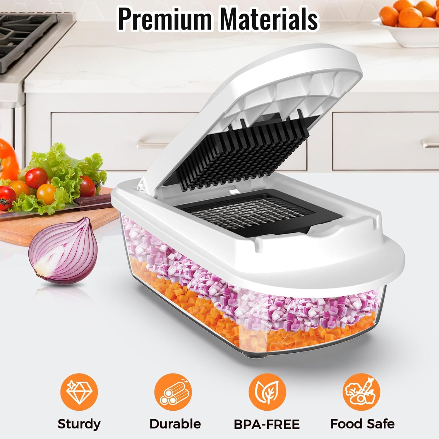 8 Blade All-in-1 Vegetable Cho - огляд і ціна Kitchen Gadgets Vegetable Chopper
