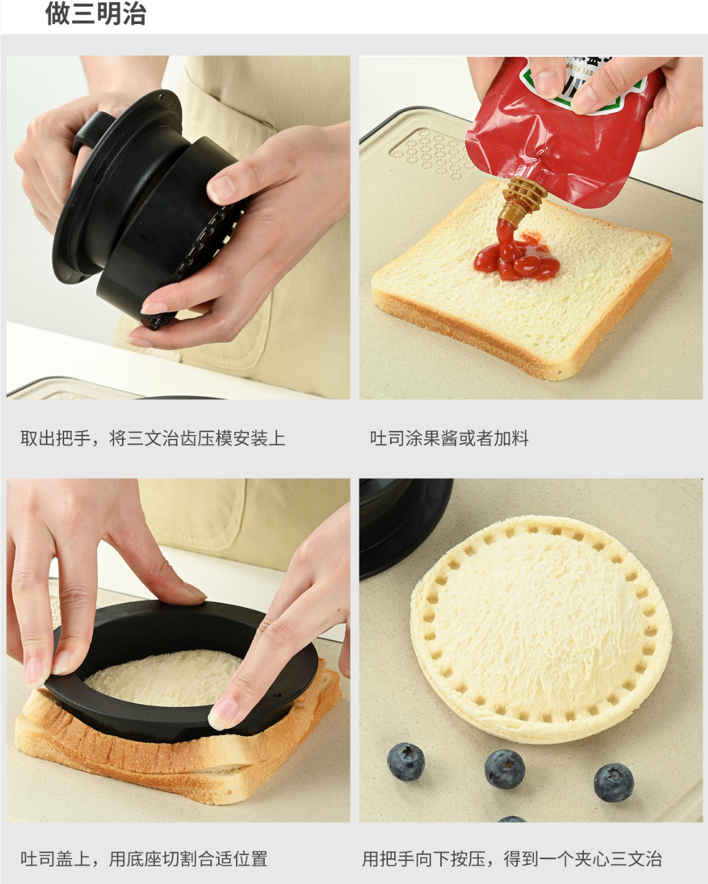 4-in-1 Round Hamburger Burger  - огляд і ціна Kitchen Helper Gadgets