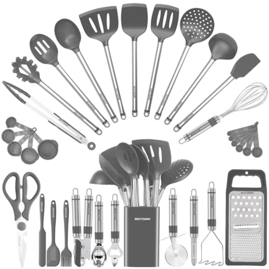 Kitchen Utensil Set-Silicone C - огляд і ціна Kitchen Gadgets And Utensils