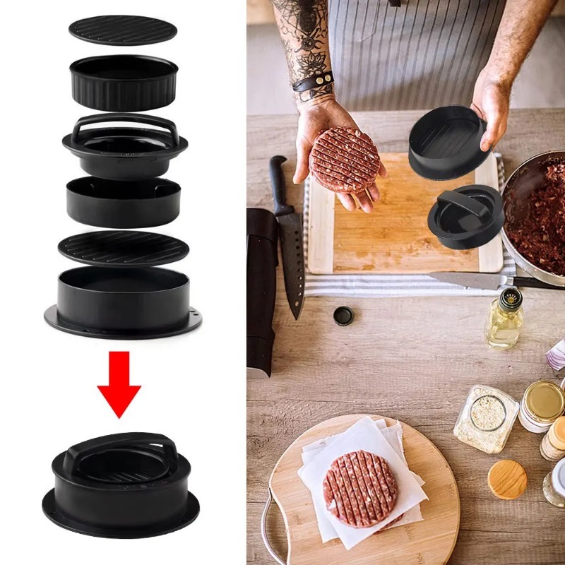 Round Hamburger Burger Press B - огляд і ціна Kitchen Helper Gadgets