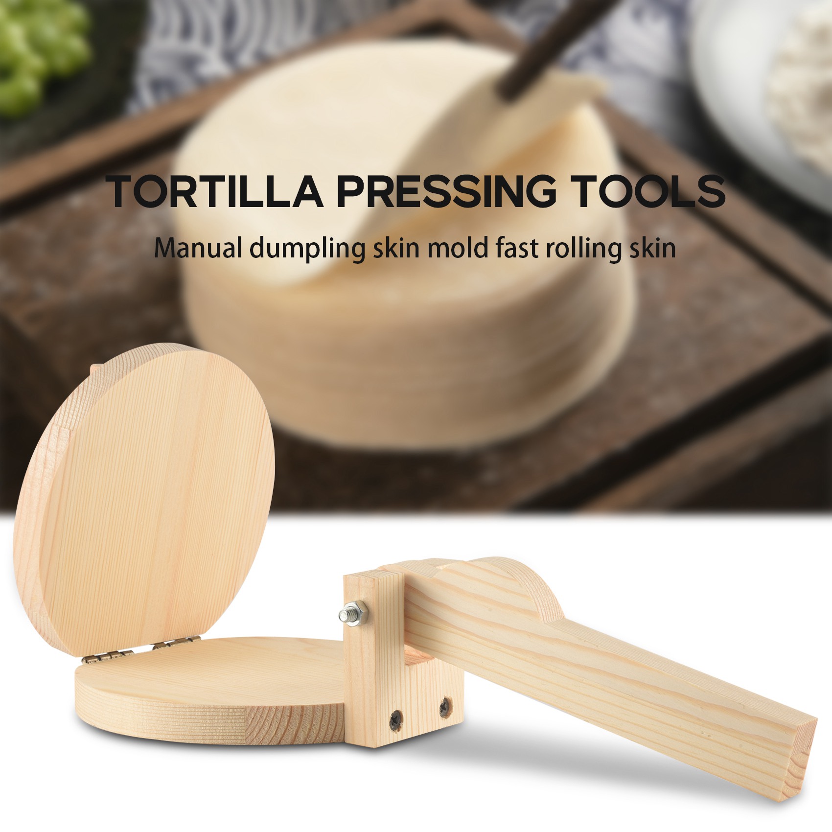 A68P-Wood Tortilla Press Dumpl - огляд і ціна Kitchen Gadgets Roti Maker