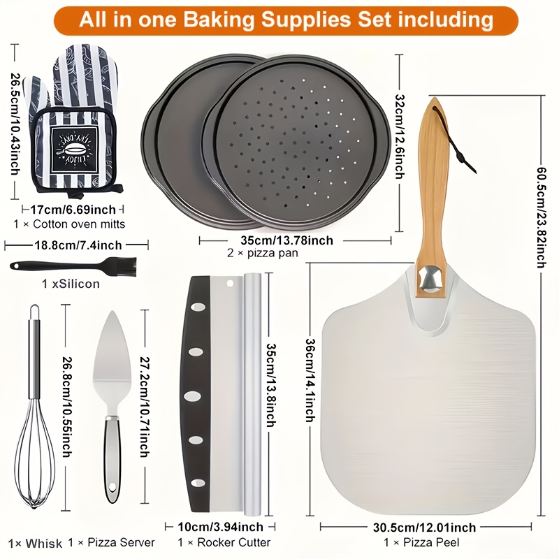 Pizza Stones Set - Large Pizza - огляд і ціна Pizza Stone Baking